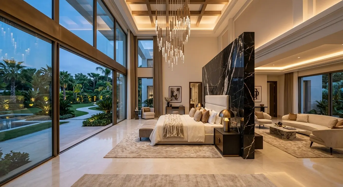Grand luxury bedroom Bangalore
